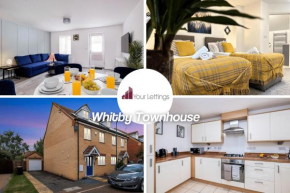 Beautiful 4-Bedroom Whitby Townhouse with 6 Beds - Managed by Your Lettings Short Lets & Serviced Accommodation Peterborough featuring a Garden - Off-Road Parking - Free WiFi - Netflix